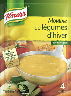 Knorr Soupe Mouliné de Légumes d'Hiver 95g 4 Portions - 8712100793349