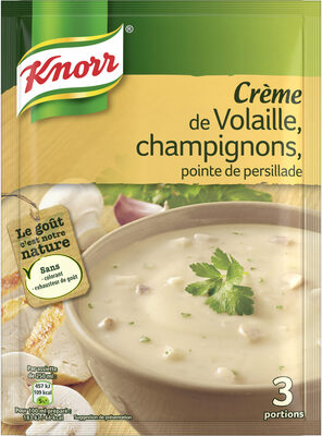 Knorr Soupe Crème de Volaille et Champignons 75g 3 Portions - 8712100803383