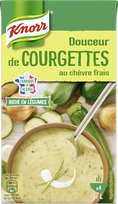 Knorr Riche en Légumes Soupe Liquide Courgettes et Chèvre Frais 1l - 8712566213757