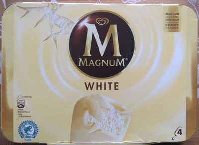 Magnum Batonnet Glace Chocolat Blanc x4 440ml - 8712566328406