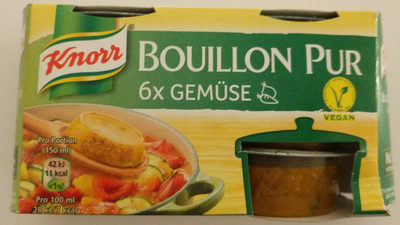 Knorr Bouillon Pur Gemüse 168 g - 8712566361458