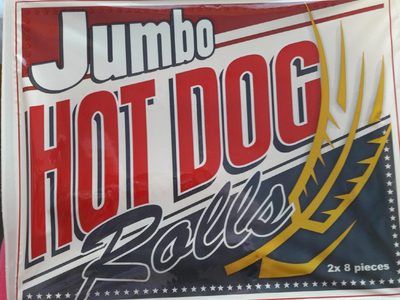 Jumbo Hot Dog Rolls - 8713354050950