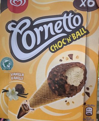 Cornetto Chocnball Vanil - 8714100073889