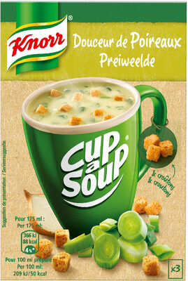 Knorr Cup A Soup Soupe Douceur de Poireaux 51g 3 Sachets - 8714100260951