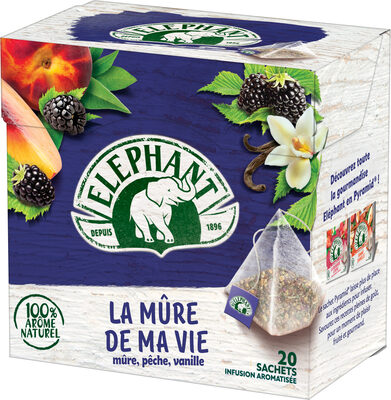 Elephant Infusion Mûre Pêche Vanille 20 Sachets - 8714100263785