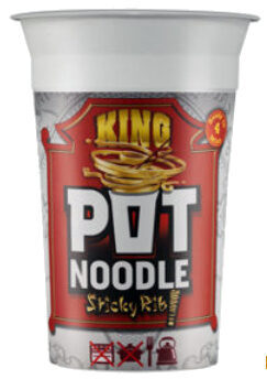 Pot Noodle King Sticky Rib - 8714100272978