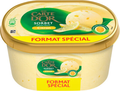 Carte D'or Sorbet Plein Fruit Citron 1300ml - 8714100384206