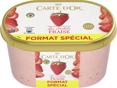 Carte D'or Sorbet Plein Fruit Fraise 1300ml - 8714100384428