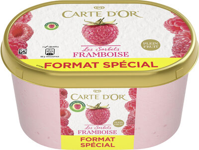 Carte D'or Sorbet Plein Fruit Framboise 1300ml - 8714100384572
