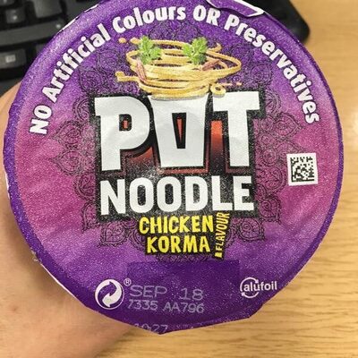 Pot noodle chicken Korma - 8714100390214