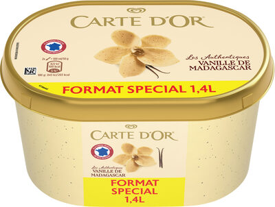 Carte D'or Les Authentiques Glace Vanille de Madagascar 1,4l - 8714100535738