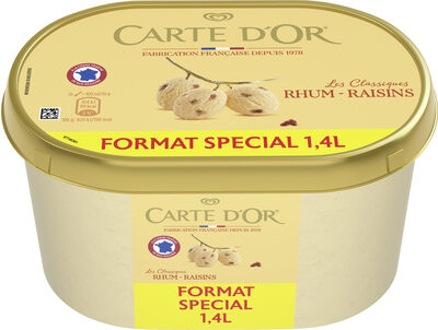 Carte D'or Les Authentiques Glace Rhum Raisins Format Spécial 1.4l - 8714100535929