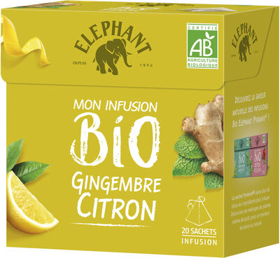 Elephant Infusion Gingembre Citron 20 Sachets - 8714100614709