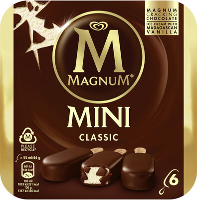Magnum Batonnet Glace Classic x6 330ml - 8714100635674