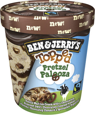Ben & Jerry's Glace Pot Topped Bretzel Palooza 470ml - 8714100637876