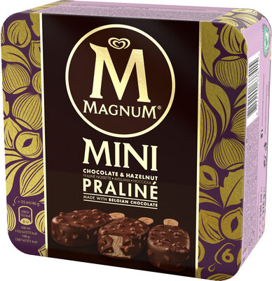 Magnum Mini Batonnet Glace Chocolat Praline x6 330 ml - 8714100638415