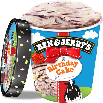 Ben & Jerry's Glace Pot Birthday Cake 500ml - 8714100638552