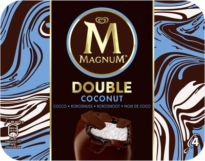 Magnum Batonnet Glace Double Coco x4 352ml - 8714100685273