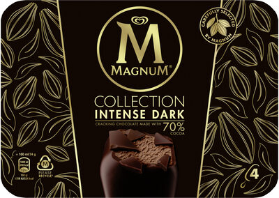 Magnum Batonnet Glace Intense Dark x4 400ml - 8714100691496
