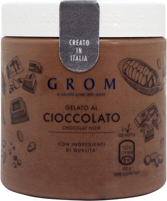 Grom Crème Glacée Pot Chocolat Noir 460ml - 8714100719626