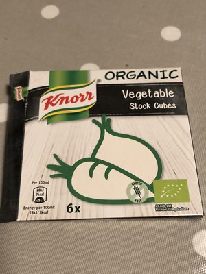Knorr organic vegetable stock cubes - 8714100726211