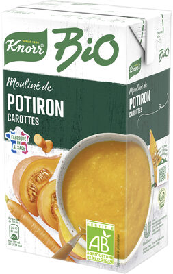 Knorr Soupe Liquide Mouliné Bio de Potiron Carottes Brique 1l - 8714100742877
