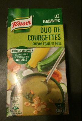 Knorr Soupe Duo de Courgettes Chèvre Frais et Miel 50cl - 8714100753255