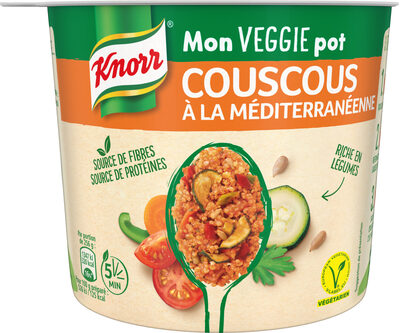 Knorr Mon Veggie Pot Plat Déshydraté Couscous à la Méditerranéenne Végétarien 73g - 8714100817001