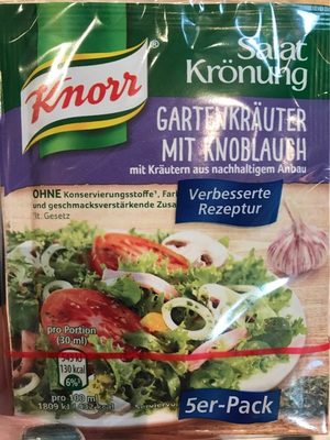 Knorr Salatkrönung Gartenkräuter mit Knoblauch 5x 8 g - 8714100823576