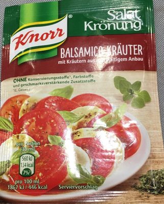 Knorr Salatkrönung Balsamico-Kräuter 5x 11 g - 8714100823613