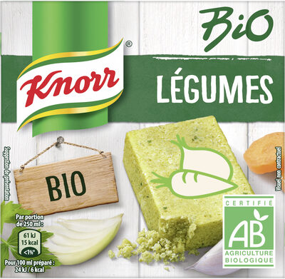 Knorr Bouillon Bio Saveur Légumes 6 Cubes 60g - 8714100880128