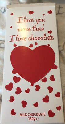 I love you more than i love chocolate milk chocolate - 8714601010857