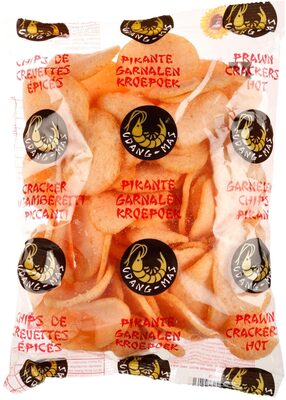 Udang- Mas Garnelen- Krupuk, Pikant (80g Packung) - 8715266000023