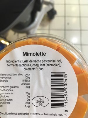 Mimolette grand frais - 8715454000439