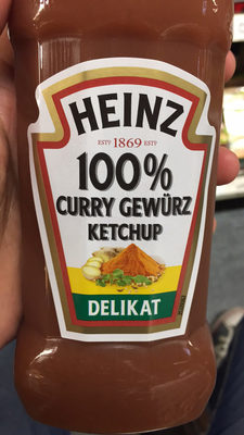 100% Curry Gewürz Ketchup : Delikat - 8715700419572