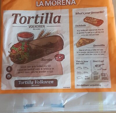 La Morena Tortilla Blé entier - 8717662265273
