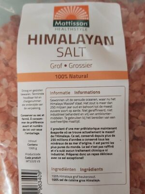 Himalayan Salt - 8717677963409