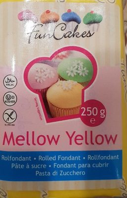 Pâte à Sucre - Jaune - 250G - Funcakes - 8718274810394