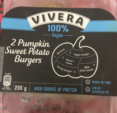 Pumpkin sweat potato burger - 8718300872150