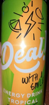 Deal with a smile energy drink tropical - 8718858610853