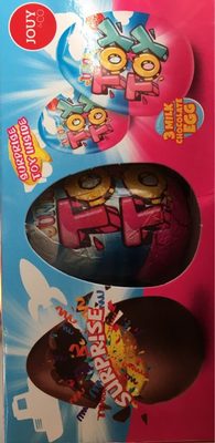 Surprise Toy Inside 3 Milk Chocolate Egg - 8719189419962