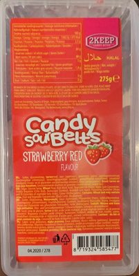 Candy sour belts (strawberry red flavour) - 8719324585477