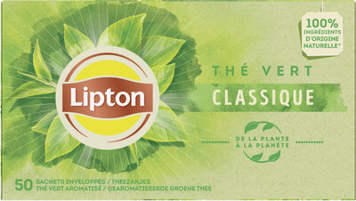 Lipton Thé Vert Classique Goût Léger & Subtil 50 Sachets - 8722700129523