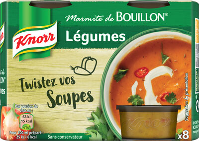 Knorr Marmite de Bouillon Légumes 8 Capsules 224g - 8722700277446