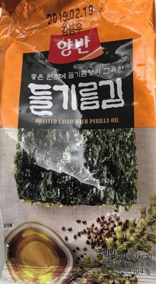 Dongwon Roasted Seaweed Laver - Perilla Oil 3X6G (12 Sheets) - 8801047224341