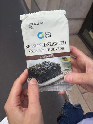 Chung Jung One Seaweed Snack Seasoned, with Olive Oil - 8801052008240