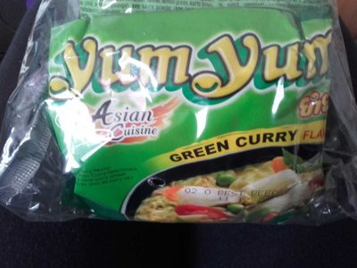Nouilles Asiatiques Saveur Curry Vert - 8852018160045