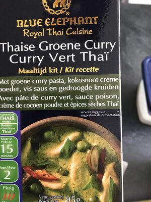 Blue Elephant Thai Cooking Set Green Curry 95G. - 8854404004742