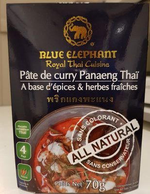 Blue Elephant Pate De Curry Paneang 70G - 8854404005039