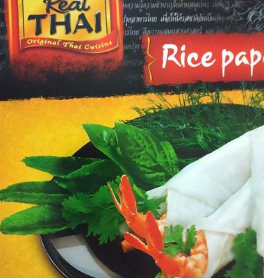Real Thai Rice Paper 22cm Round Gluten f - 8858135054021